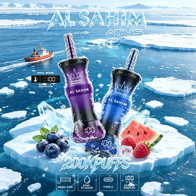 ATVS 200K Caladas Puffs AL SAHIM Shisha Comprar vape desechables al por mayor 16 ATVS 200K Caladas Puffs AL SAHIM Shisha Comprar vape