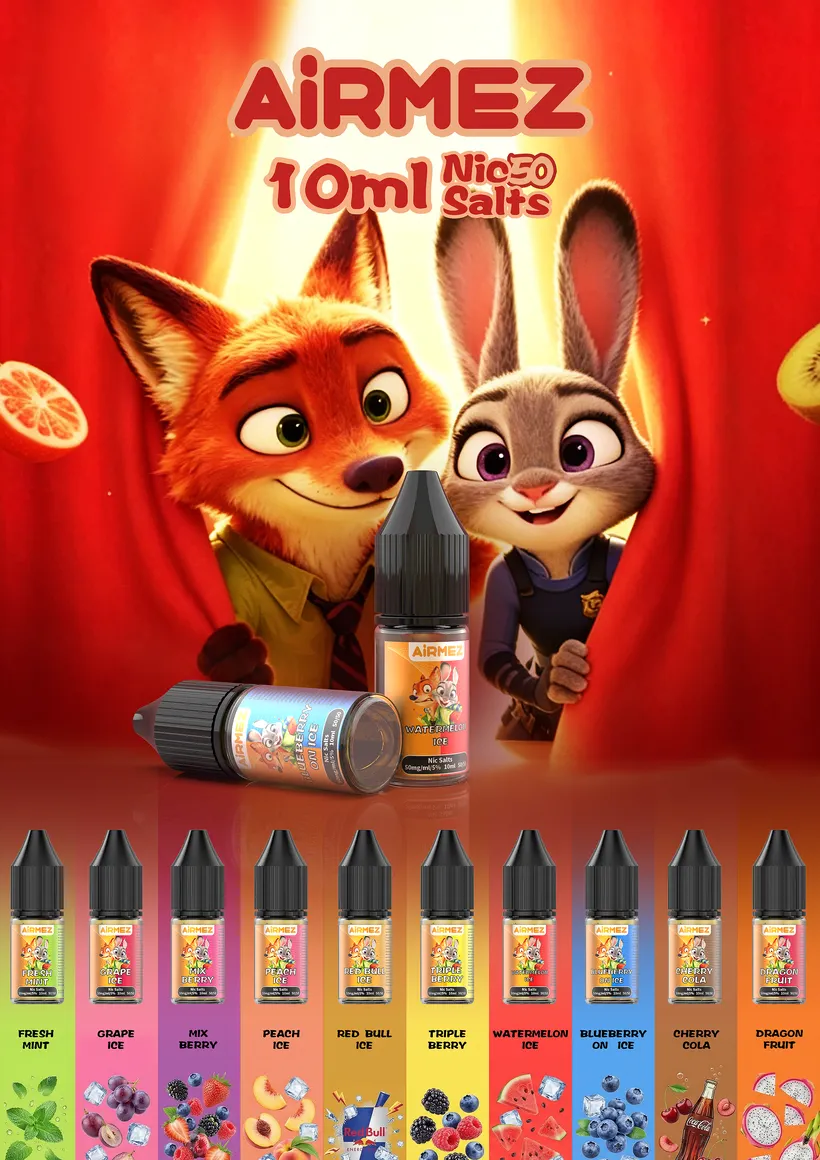 Airmez 10ml E-Liquid Caladas Puffs para venta al por mayor Fabricado en Europa Almacén de Europa 16 Airmez 10ml E-Liquid Caladas Puffs para venta al por mayor