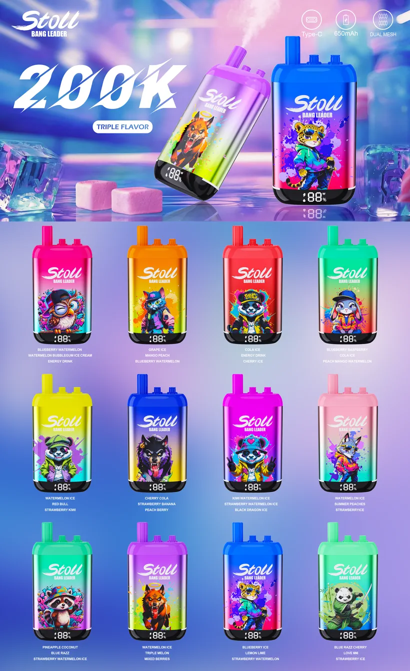 Bang Leader Stoll 200K Caladas Puffs 3 in 1 Comprar vape desechable al por mayor 17 Bang Leader Stoll 200K Caladas Puffs 3 in 1 Comprar vape