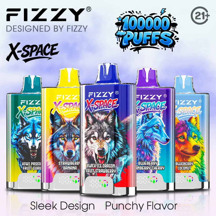 Fizzy 100K Caladas Puff X-Space Cristal Comprar Vape Cigarrillo Electrónico Desechable Almacén Europa 16 Fizzy 100K Caladas Puff X-Space Cristal Comprar Vape