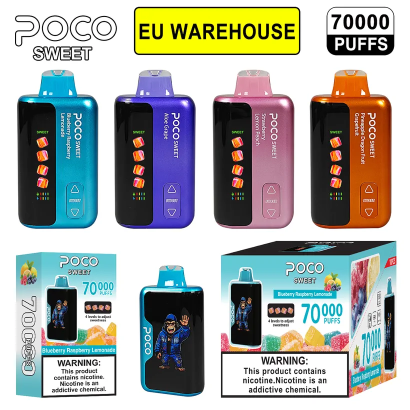 POCO 70K Caladas Puff Sweet Comprar Vape Cigarrillo Dulzor ajustable almacén Europa 16 POCO 70K Caladas Puff Sweet Comprar Vape