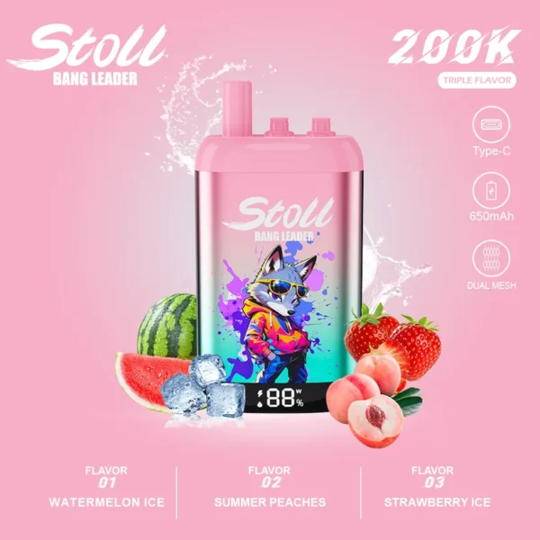 Bang Leader Stoll 200K Caladas Puffs 3 in 1 Comprar vape desechable al por mayor 15 Bang Leader Stoll 200K Caladas Puffs 3 in 1 Comprar vape