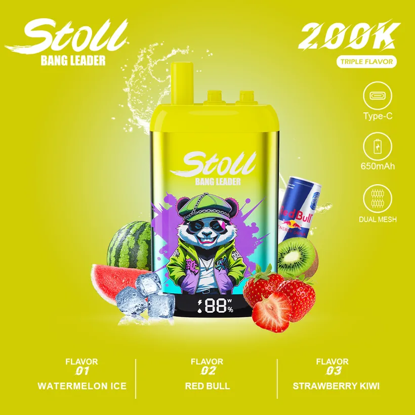 Bang Leader Stoll 200K Caladas Puffs 3 in 1 Comprar vape desechable al por mayor 7 Bang Leader Stoll 200K Caladas Puffs 3 in 1 Comprar vape