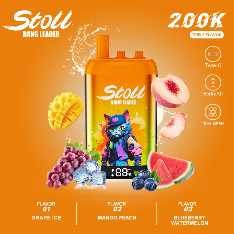 Bang Leader Stoll 200K Caladas Puffs 3 in 1 Comprar vape desechable al por mayor 4 Bang Leader Stoll 200K Caladas Puffs 3 in 1 Comprar vape