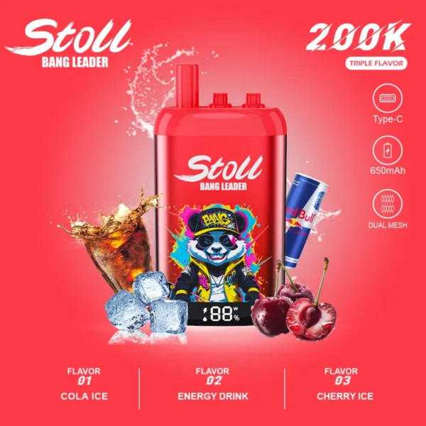 Bang Leader Stoll 200K Caladas Puffs 3 in 1 Comprar vape