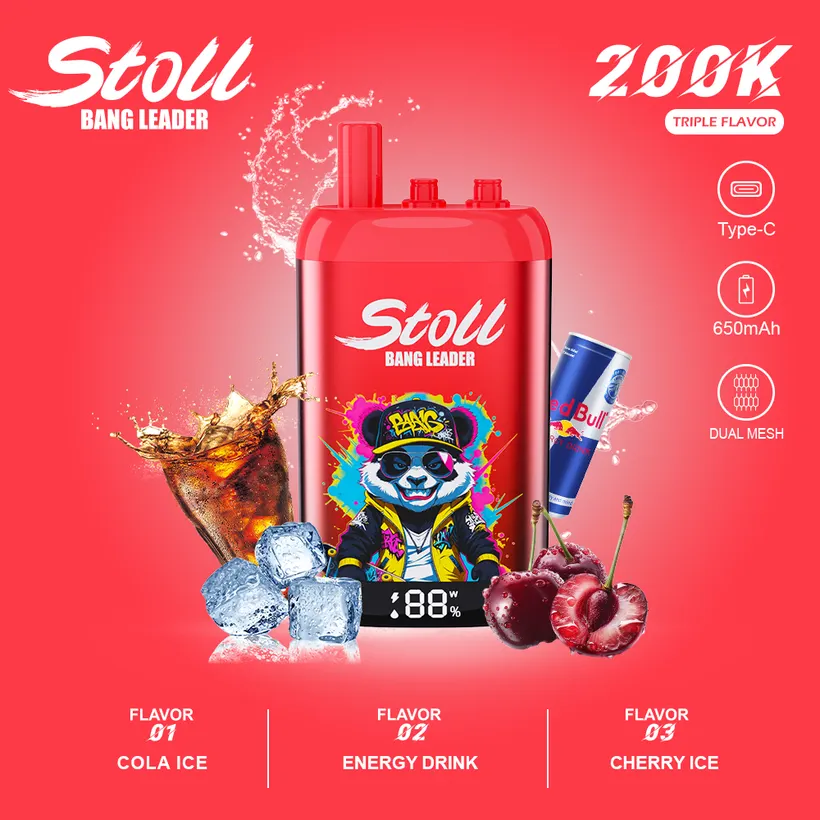 Bang Leader Stoll 200K Caladas Puffs 3 in 1 Comprar vape desechable al por mayor 2 Bang Leader Stoll 200K Caladas Puffs 3 in 1 Comprar vape