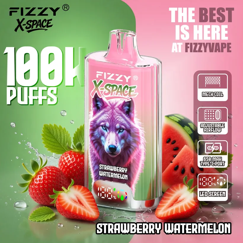Fizzy 100K Caladas Puff X-Space Cristal Comprar Vape Cigarrillo Electrónico Desechable Almacén Europa 7 Fizzy 100K Caladas Puff X-Space Cristal Comprar Vape
