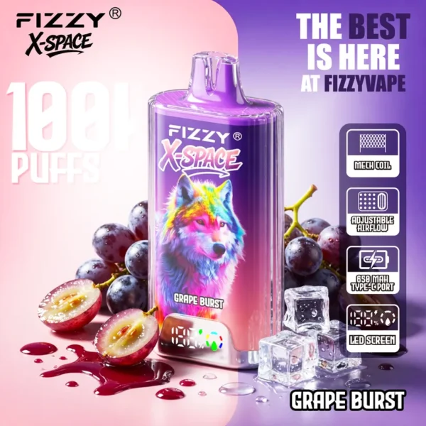 Fizzy 100K Caladas Puff X-Space Cristal Comprar Vape Cigarrillo Electrónico Desechable Almacén Europa 13 Fizzy 100K Caladas Puff X-Space Cristal Comprar Vape