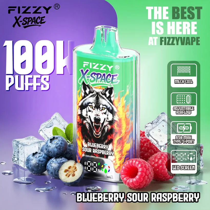 Fizzy 100K Caladas Puff X-Space Cristal Comprar Vape Cigarrillo Electrónico Desechable Almacén Europa 5 Fizzy 100K Caladas Puff X-Space Cristal Comprar Vape