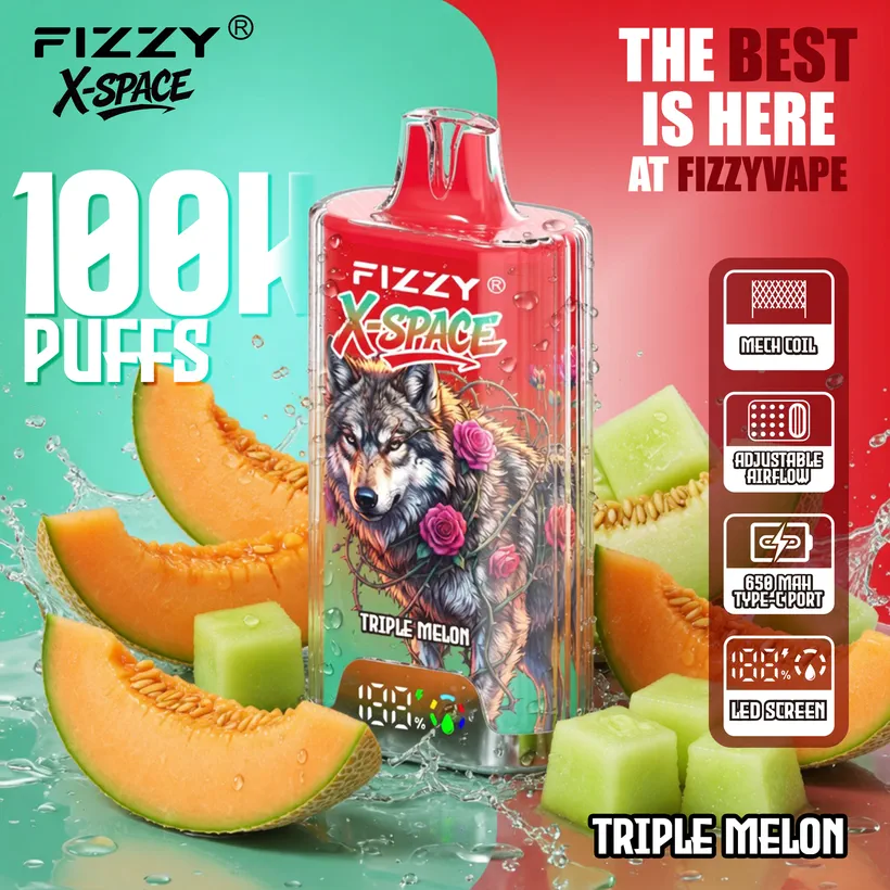Fizzy 100K Caladas Puff X-Space Cristal Comprar Vape Cigarrillo Electrónico Desechable Almacén Europa 4 Fizzy 100K Caladas Puff X-Space Cristal Comprar Vape