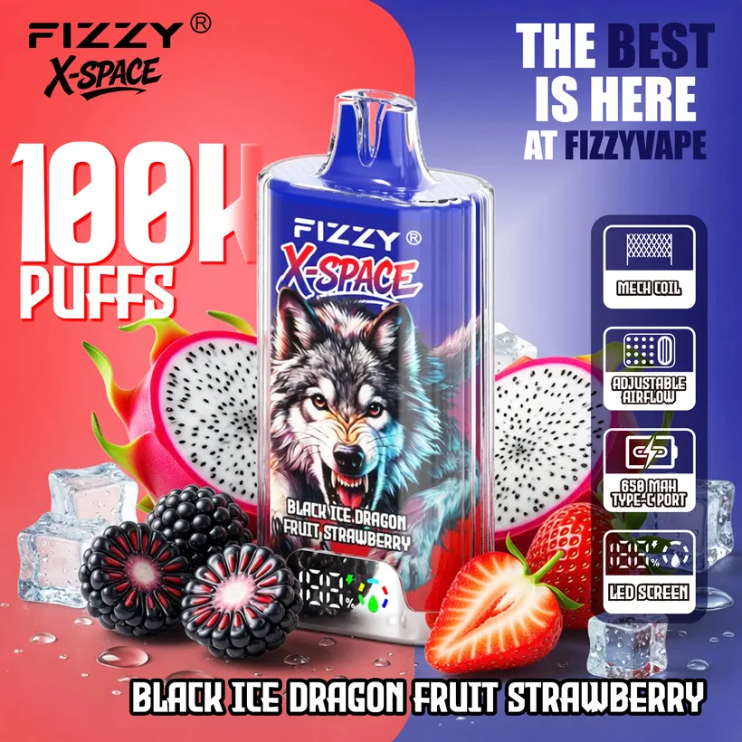 Fizzy 100K Caladas Puff X-Space Cristal Comprar Vape Cigarrillo Electrónico Desechable Almacén Europa 3 Fizzy 100K Caladas Puff X-Space Cristal Comprar Vape