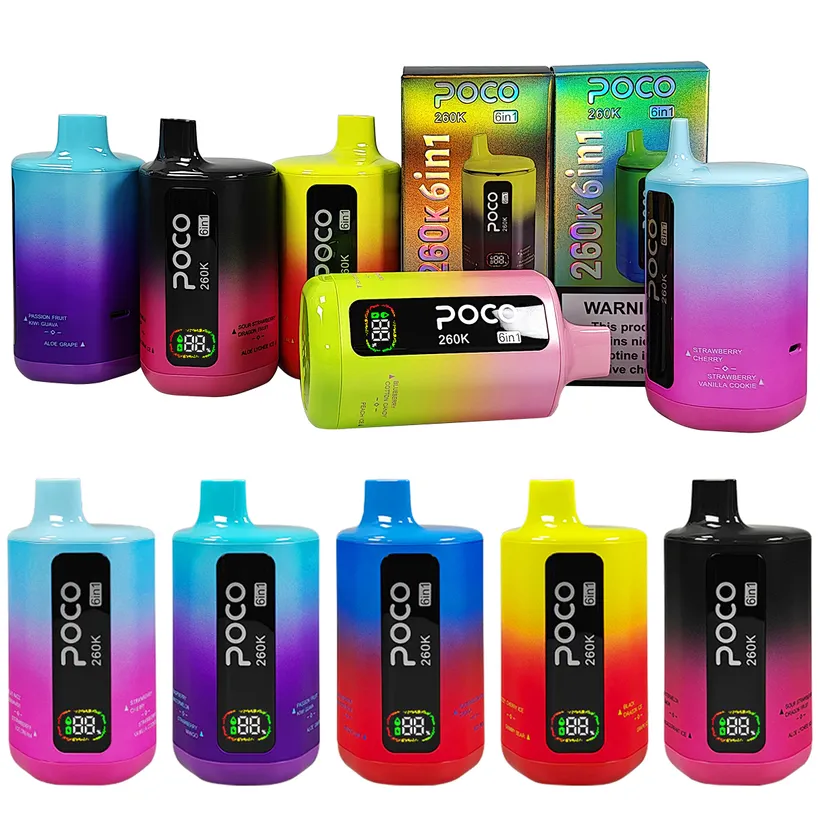 POCO 260K Caladas Puff 6 in 1 Comprar Vape Cigarrillo Electrónico Desechable almacén Europa 4 POCO 260K Caladas Puff 6 in 1 Comprar Vape