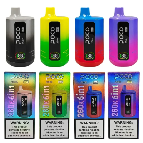 POCO 260K Caladas Puff 6 in 1 Comprar Vape Cigarrillo Electrónico Desechable almacén Europa 15 POCO 260K Caladas Puff 6 in 1 Comprar Vape