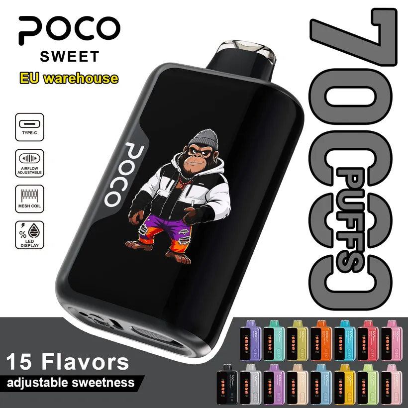 POCO 70K Caladas Puff Sweet Comprar Vape Cigarrillo Dulzor ajustable almacén Europa 4 POCO 70K Caladas Puff Sweet Comprar Vape