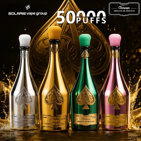 Solaris Champagne 50000 Caladas 50k Puffs Armand De Brignac Comprar vape desechable al por mayor 14 Solaris Champagne 50000 Caladas 50k Puffs Armand De Brignac