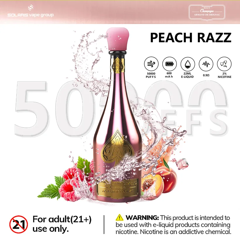 Solaris Champagne 50000 Caladas 50k Puffs Armand De Brignac Comprar vape desechable al por mayor 5 Solaris Champagne 50000 Caladas 50k Puffs Armand De Brignac