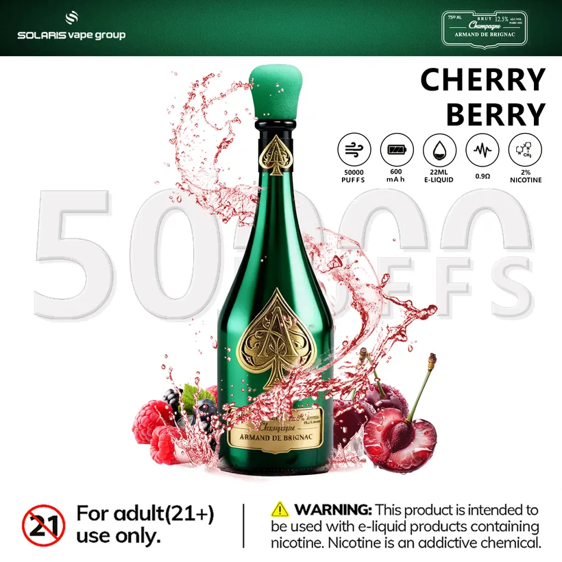 Solaris Champagne 50000 Caladas 50k Puffs Armand De Brignac Comprar vape desechable al por mayor 3 Solaris Champagne 50000 Caladas 50k Puffs Armand De Brignac