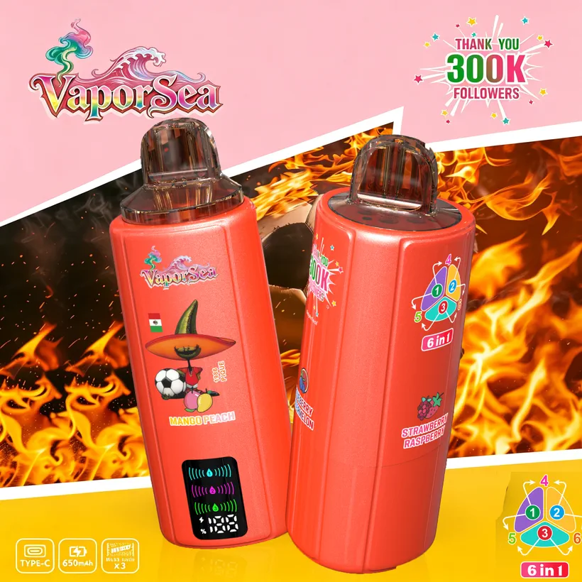 Vaporsea 300K Caladas Puffs 6 in 1 Comprar vape bdesechables al por mayor 5 Vaporsea 300K Caladas Puffs 6 in 1 Comprar vape