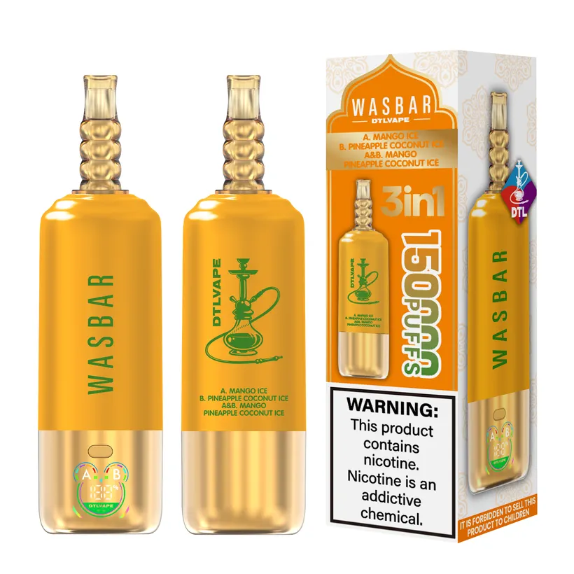 Wasbar 150K Caladas Puff 3 in 1 DTL Vaping Comprar Vape Cigarrillo Electrónico Desechable Almacén Europa 7 Wasbar 150K Caladas Puff 3 in 1 DTL Vaping Comprar Vape