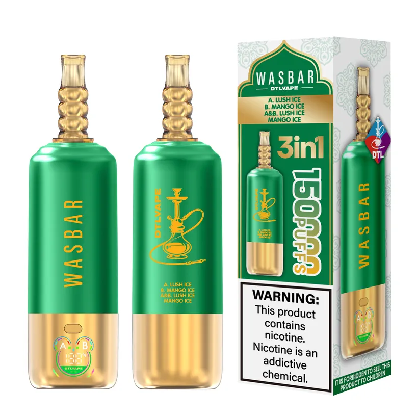 Wasbar 150K Caladas Puff 3 in 1 DTL Vaping Comprar Vape Cigarrillo Electrónico Desechable Almacén Europa 5 Wasbar 150K Caladas Puff 3 in 1 DTL Vaping Comprar Vape