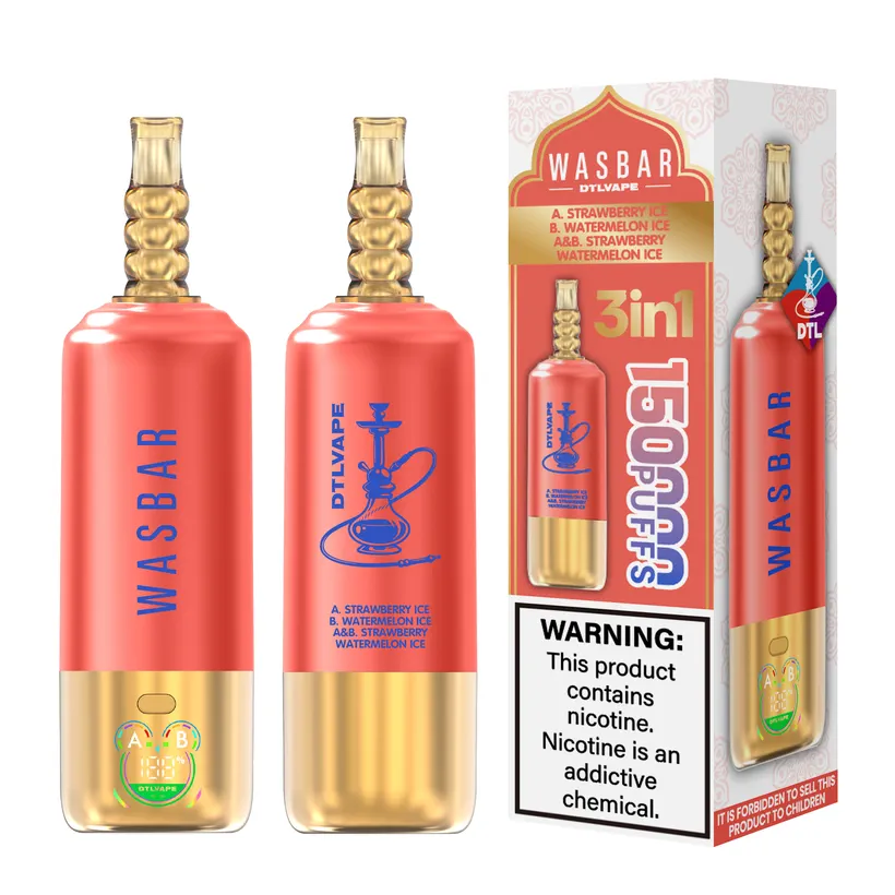 Wasbar 150K Caladas Puff 3 in 1 DTL Vaping Comprar Vape Cigarrillo Electrónico Desechable Almacén Europa 4 Wasbar 150K Caladas Puff 3 in 1 DTL Vaping Comprar Vape