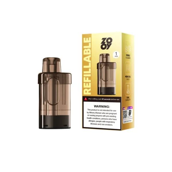 ZOOY Refillable Pod Empty Recargable Depósito de líquido visible Venta al por mayor Fábrica original Venta al por mayor en línea 15 ZOOY Refillable Pod
