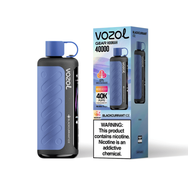 Vozol Gear Hookah 40000 40K Caladas Compra al por mayor DTL Modo Dual Vape Desechable Recargable Almacén Europa 12 Vozol Gear Hookah 40000 Puffs