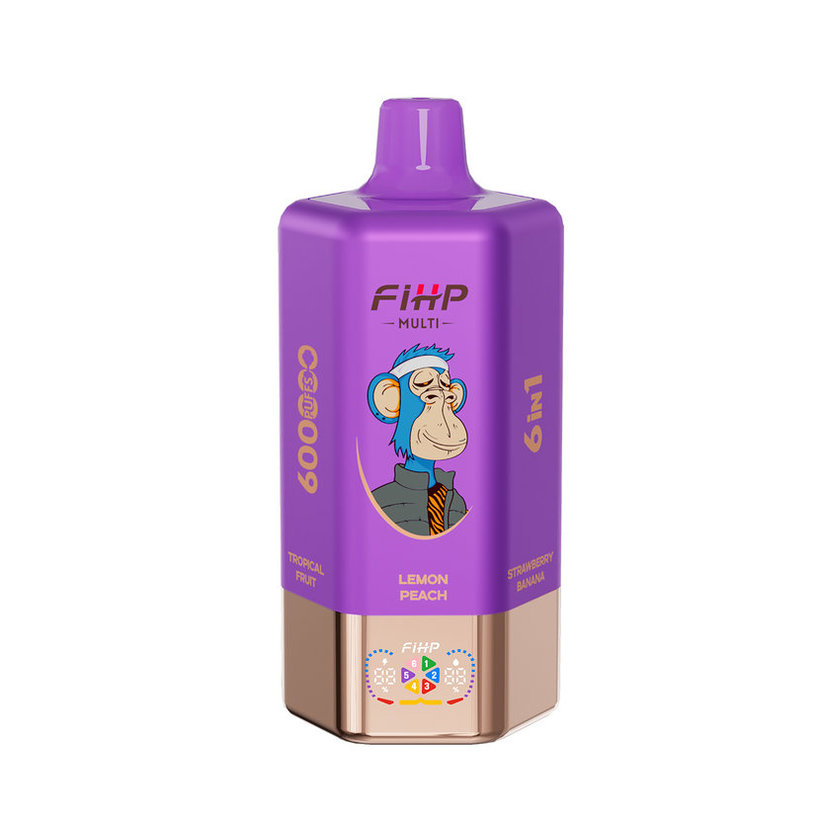 FIHP 600K MULTI 600000 Caladas Vape Desechable Almacén UE 6 En 1 Compra al Por Mayor Pantalla LED 7 FIHP 600K MULTI 600000 Puffs