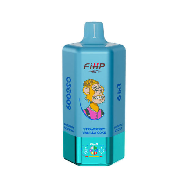FIHP 600K MULTI 600000 Caladas Vape Desechable Almacén UE 6 En 1 Compra al Por Mayor Pantalla LED 13 FIHP 600K MULTI 600000 Puffs