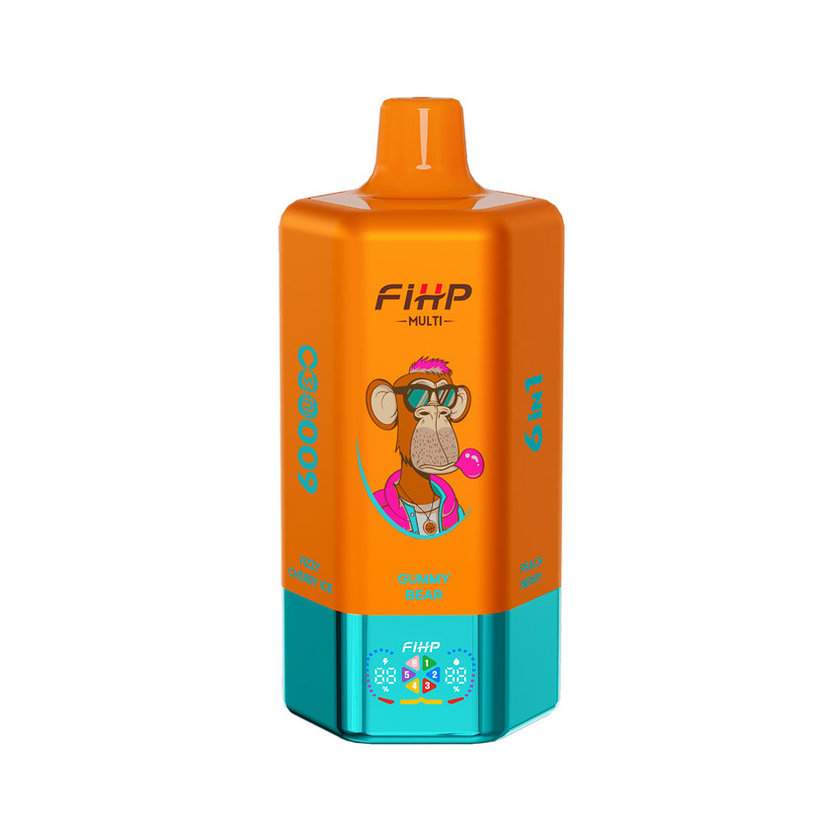 FIHP 600K MULTI 600000 Caladas Vape Desechable Almacén UE 6 En 1 Compra al Por Mayor Pantalla LED 5 FIHP 600K MULTI 600000 Puffs
