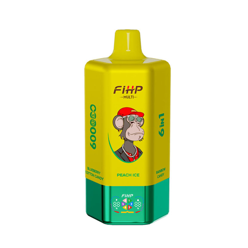 FIHP 600K MULTI 600000 Caladas Vape Desechable Almacén UE 6 En 1 Compra al Por Mayor Pantalla LED 4 FIHP 600K MULTI 600000 Puffs