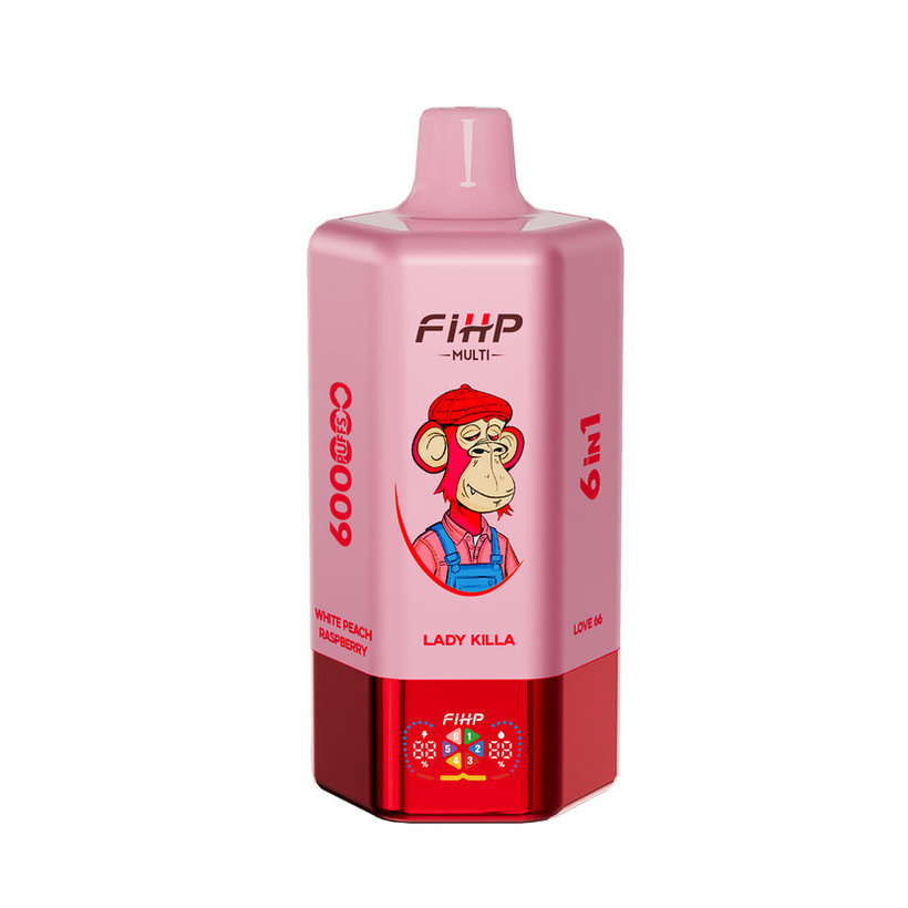 FIHP 600K MULTI 600000 Caladas Vape Desechable Almacén UE 6 En 1 Compra al Por Mayor Pantalla LED 2 FIHP 600K MULTI 600000 Puffs